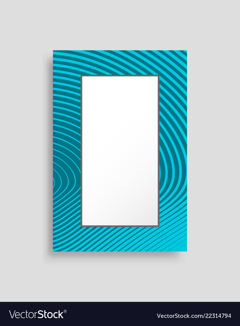 Rectangular frame photo container colorful banner vector image Rectangular frame photo container colorful banner