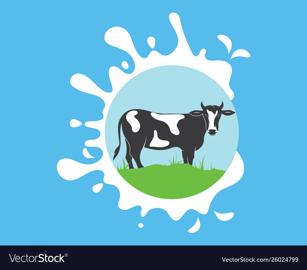 Dairy Cow Logo Vorlage