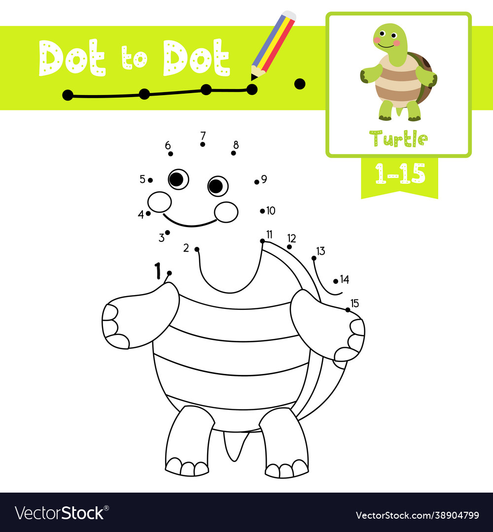 Dot to educational game and coloring book Vector Image