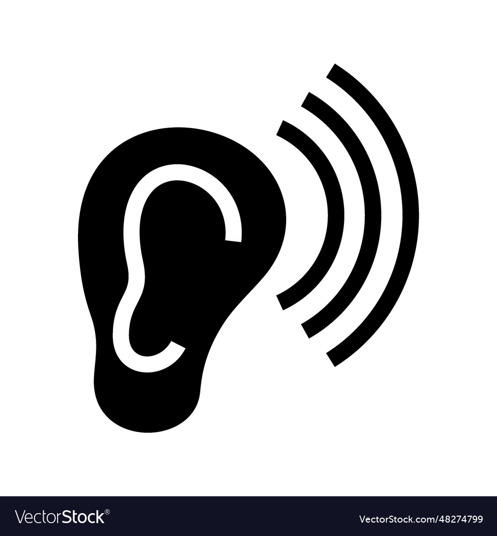 Ear icon Royalty Free Vector Image - VectorStock