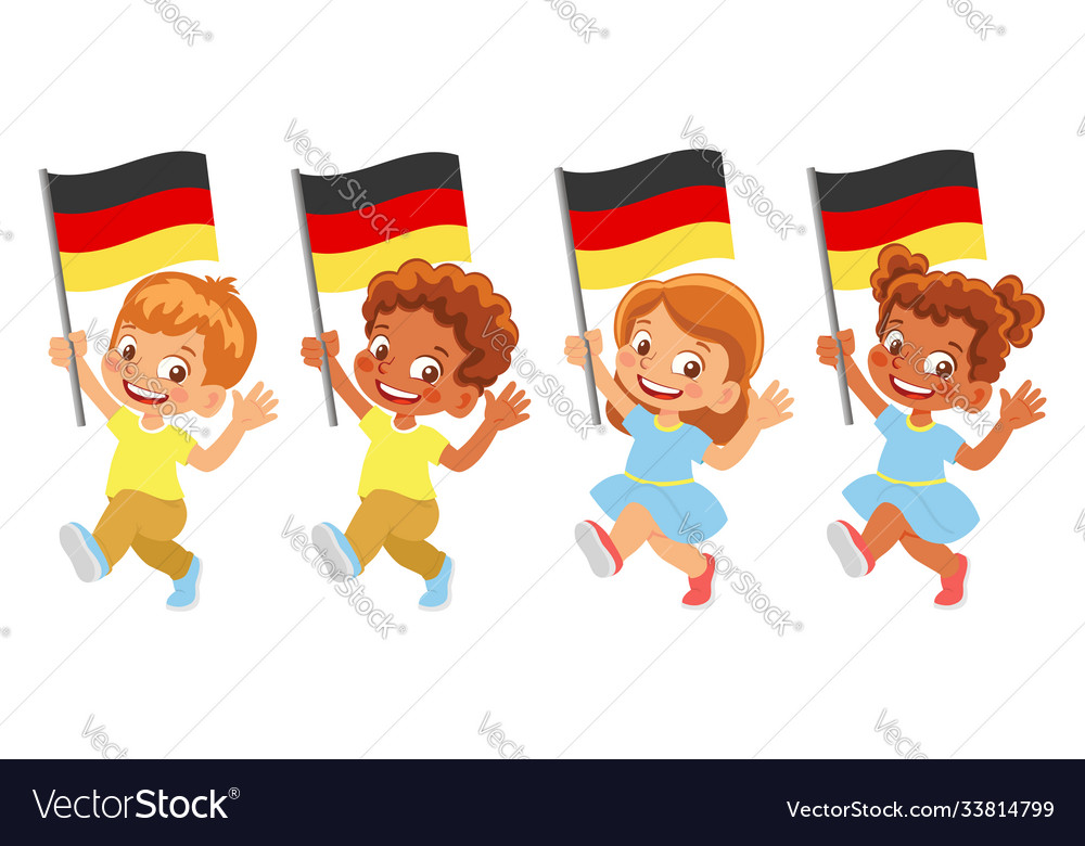 Germany flag in hand set