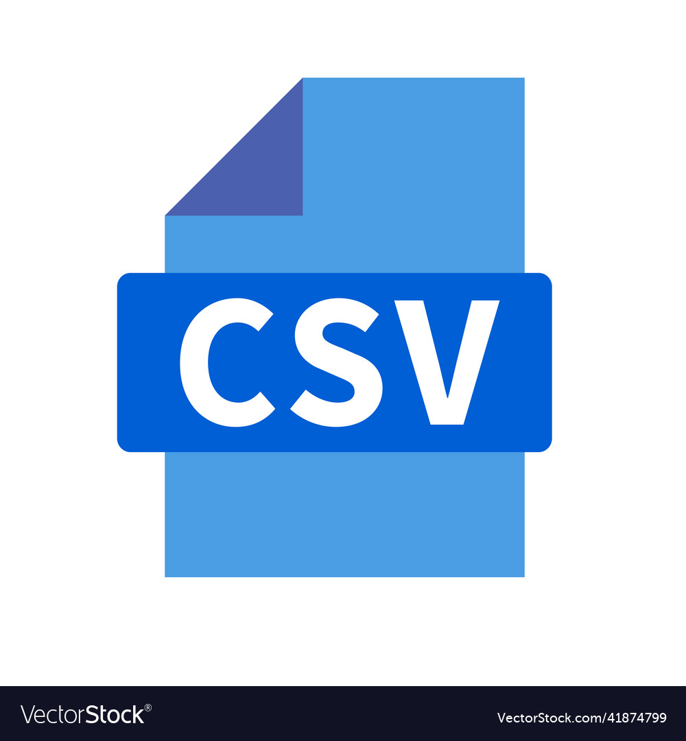 Modern csv file icon