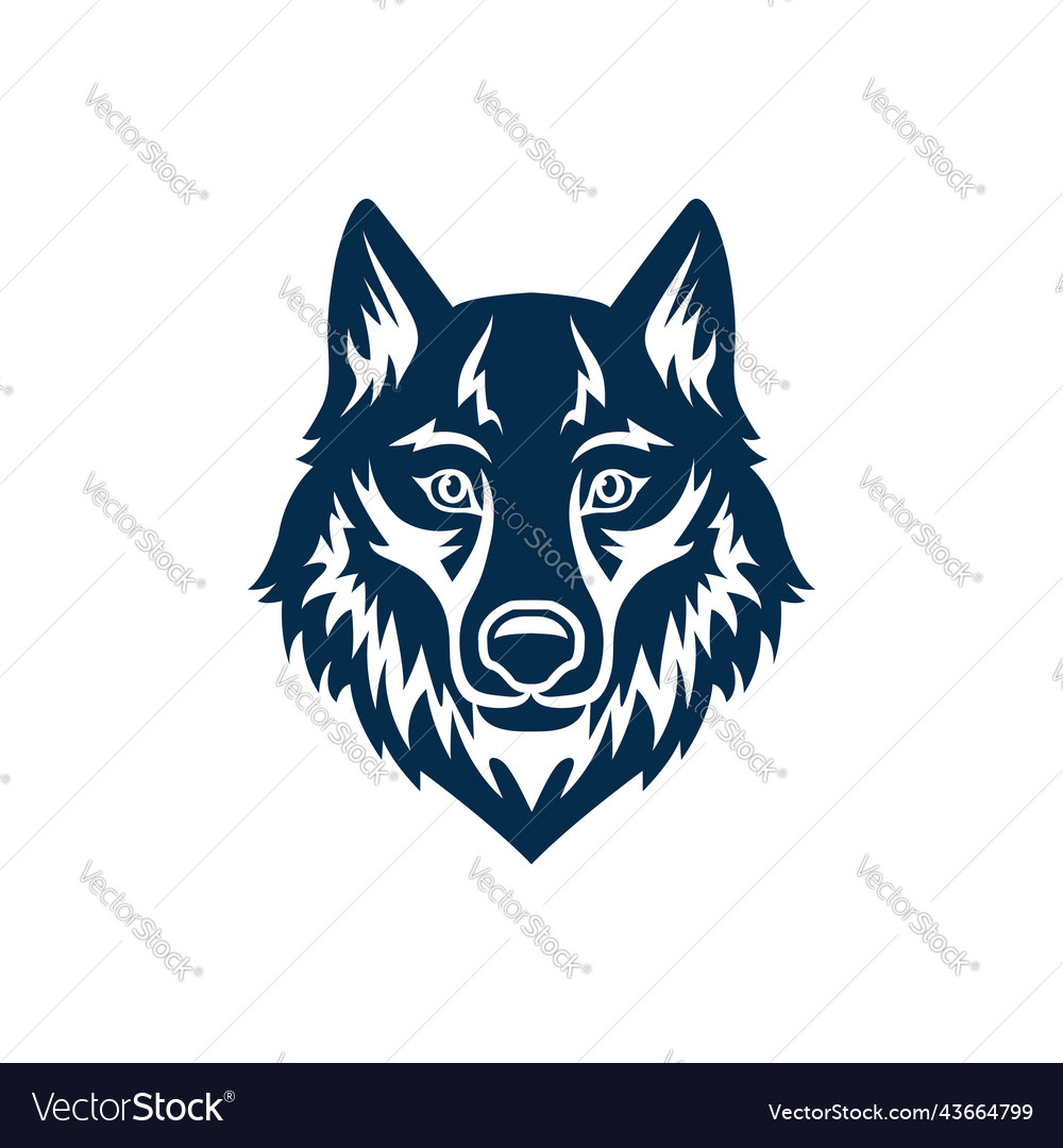 Red fox head muzzle sport club mascot logo icon vector image Red fox head muzzle sport club mascot logo icon