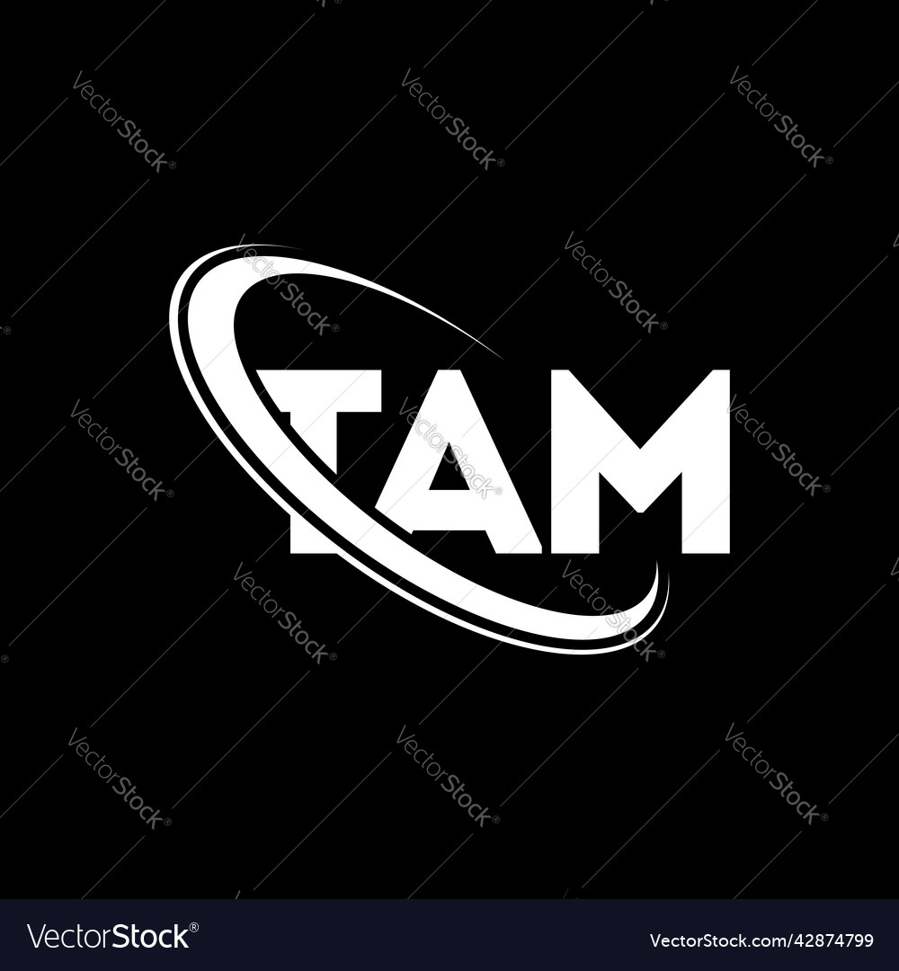 Tam logo letter design Royalty Free Vector Image