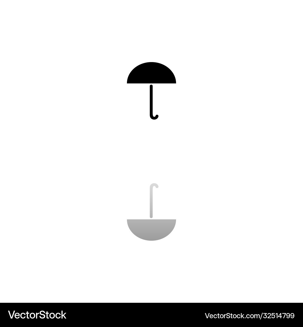 Umbrella icon flat Royalty Free Vector Image - VectorStock