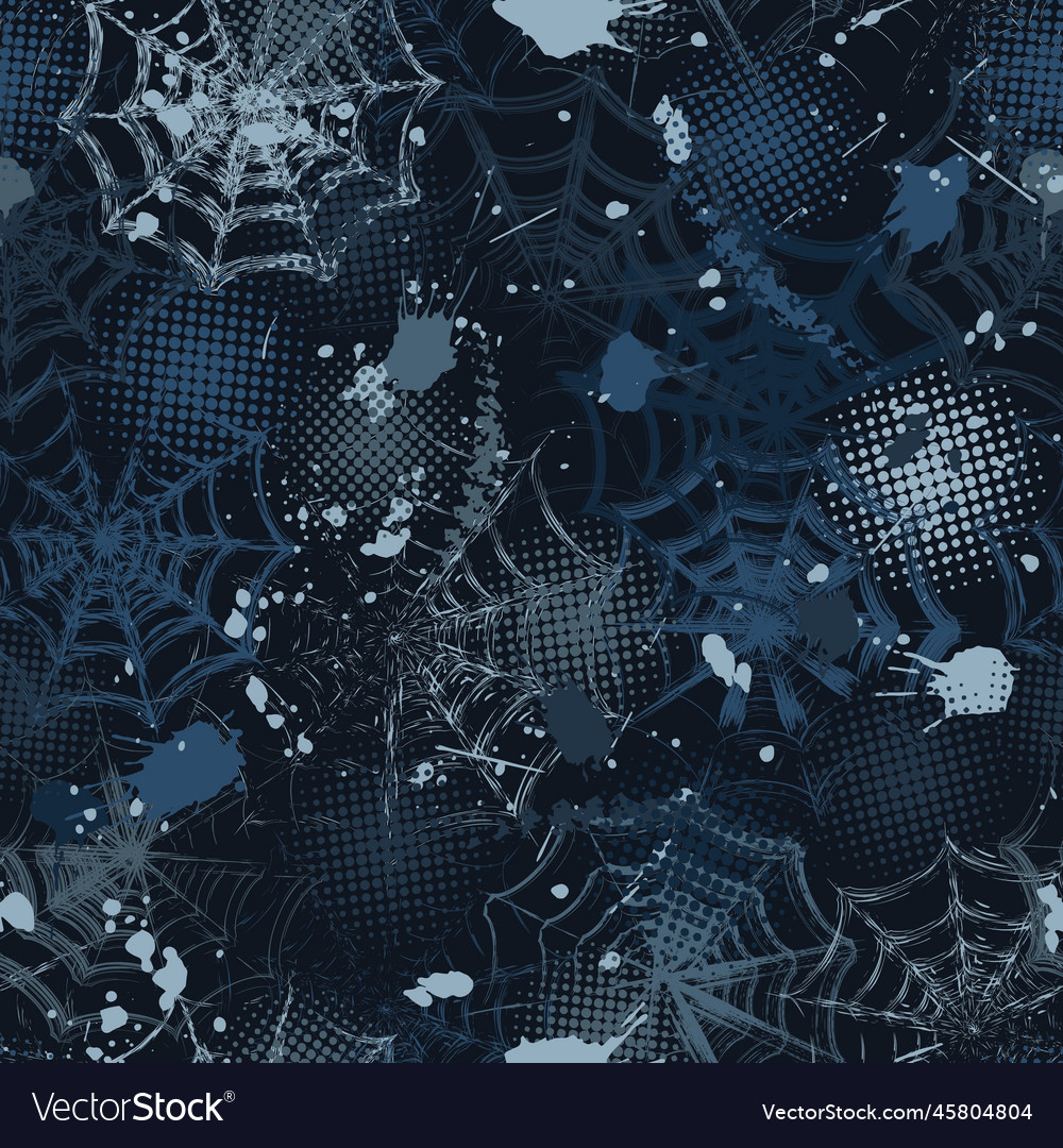 Camouflage pattern in grunge style with spiderweb vector image Camouflage pattern in grunge style with spiderweb