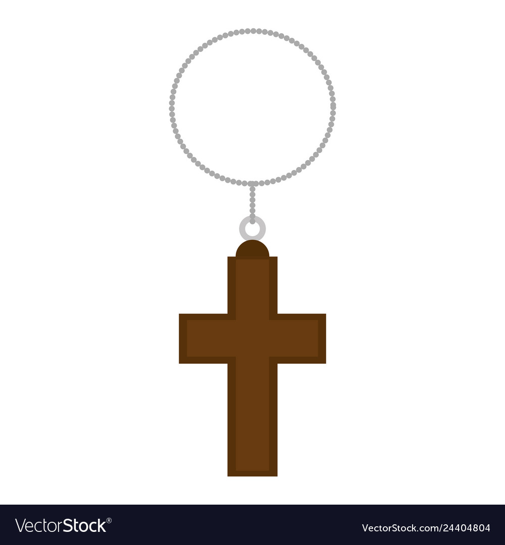 Cross wooden hanging icon