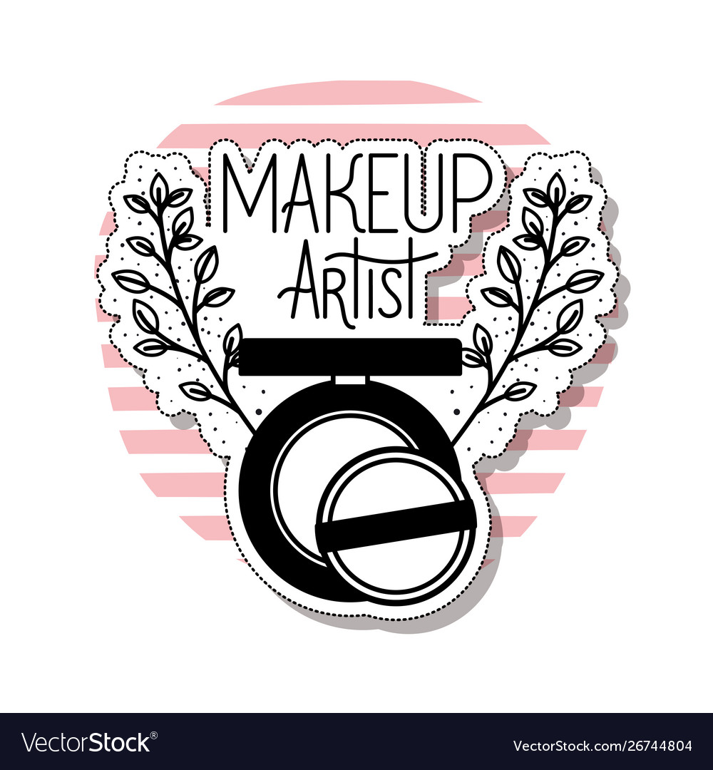 Eye shadow palette on white background