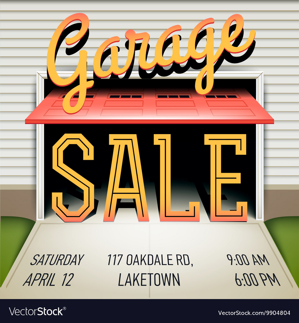 ms word garage sale flyer template