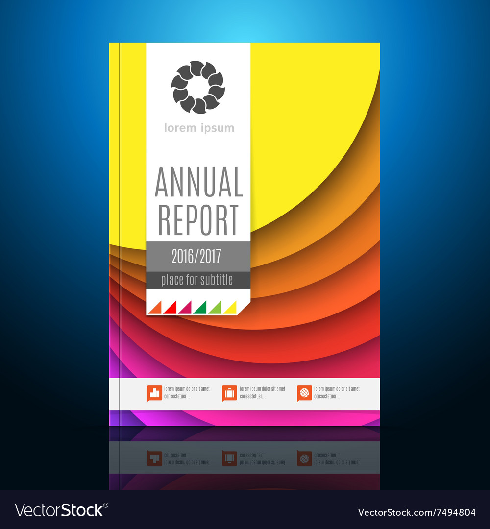 Modern brochure annual report design template Vector Image