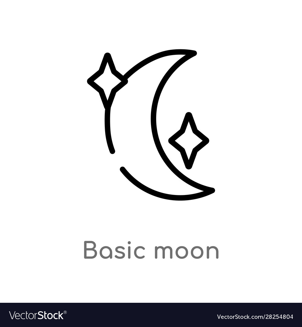 Moon Generic Basic Outline icon