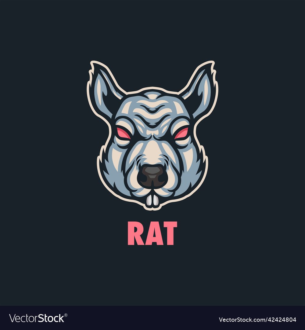 Rat mascot logo Royalty Free Vector Image - VectorStock