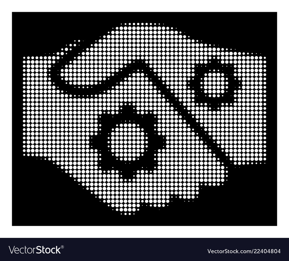 White halftone smart contract handshake icon