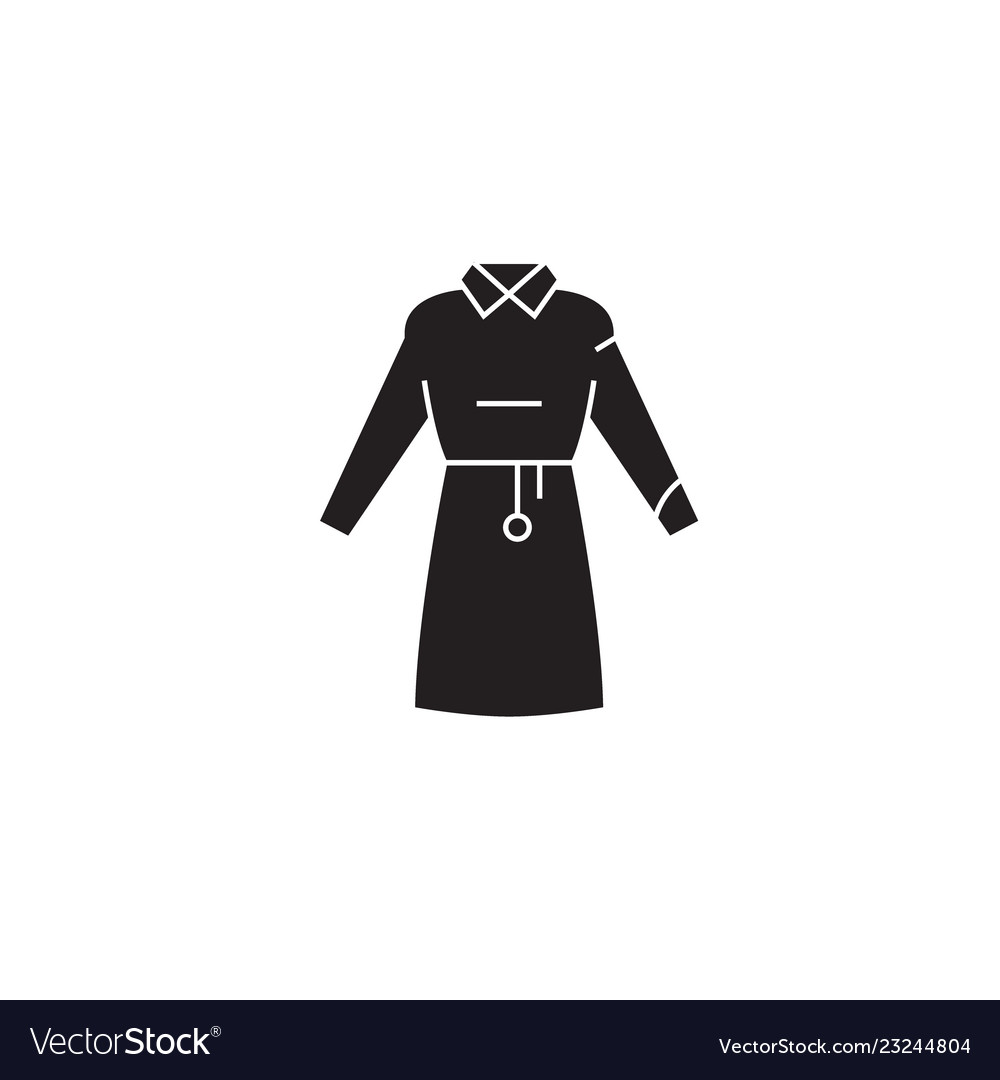 Woman garment black concept icon