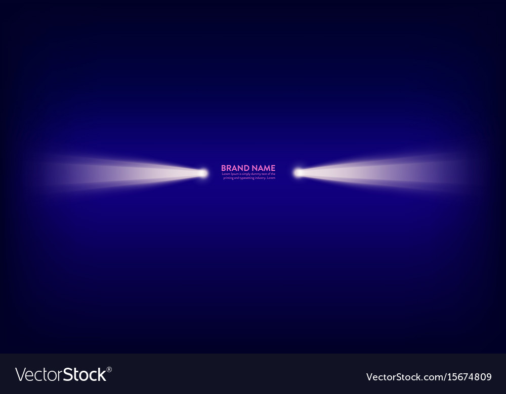 Abstract purple banner with spotlight