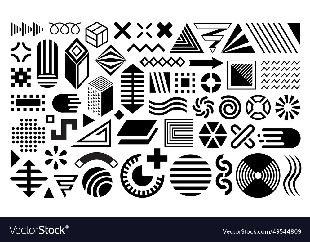 Abstract shapes Royalty Free Vector Image - VectorStock