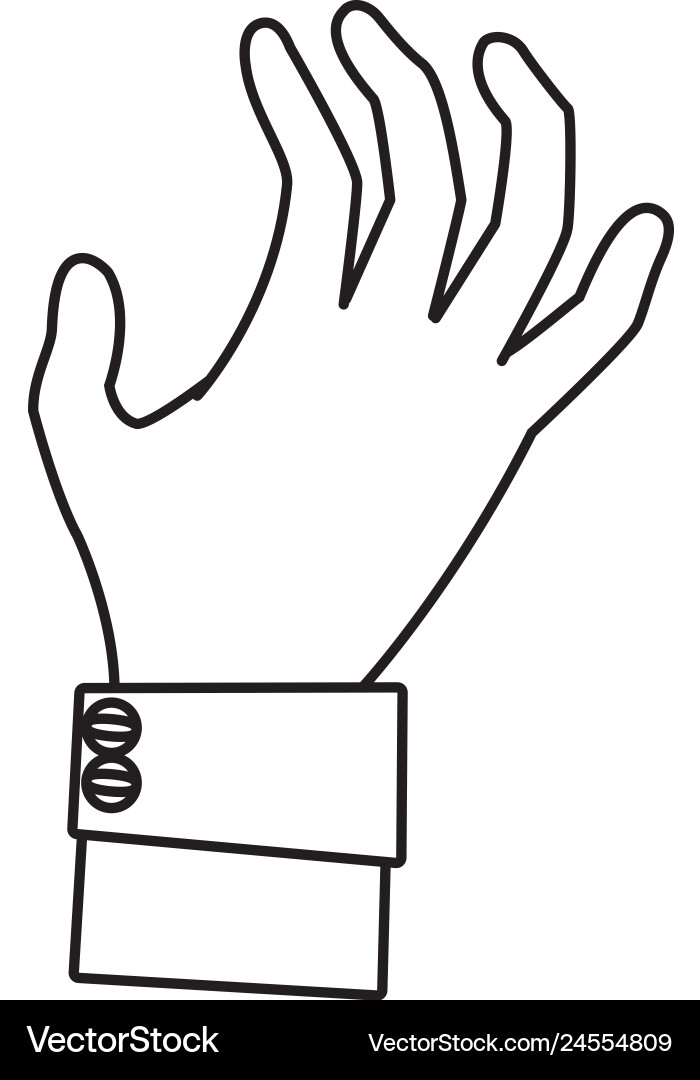 Human hand cartoon Royalty Free Vector Image - VectorStock
