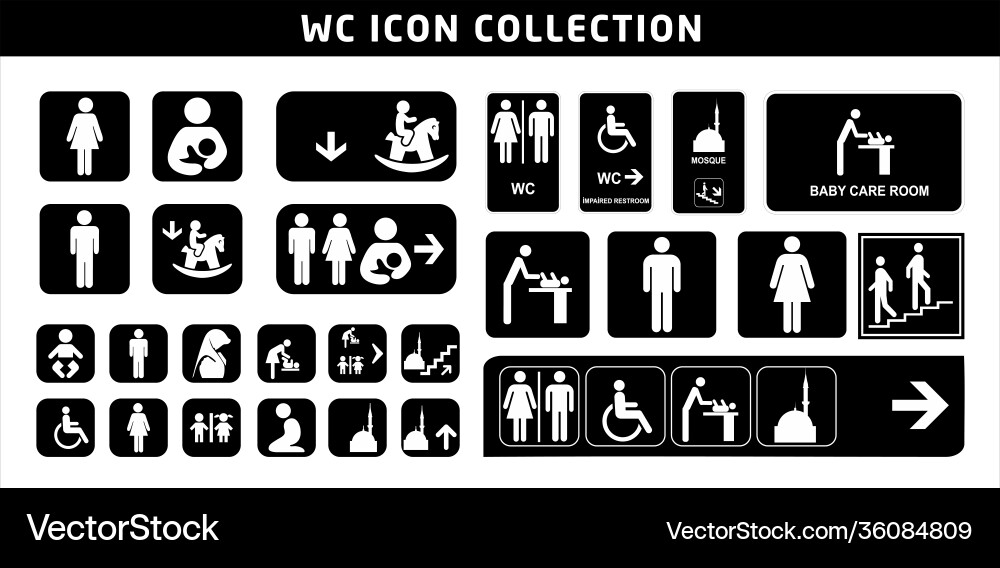 Interior signage concept Royalty Free Vector Image