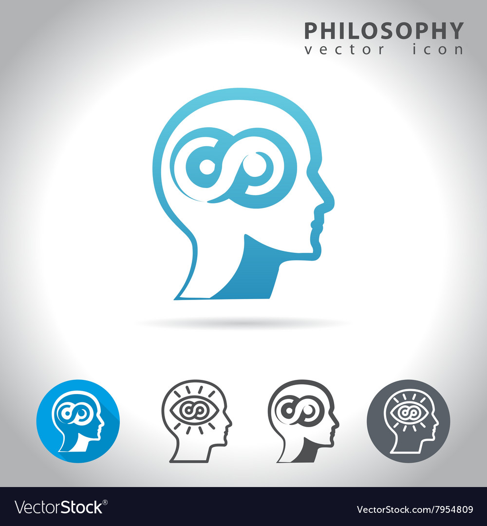 Philosophy icon set Royalty Free Vector Image - VectorStock