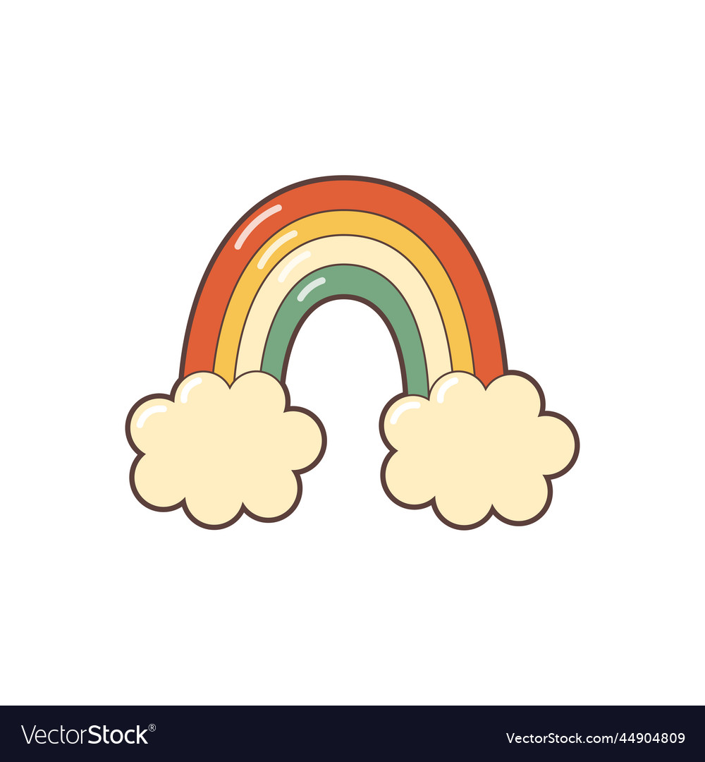 Retro rainbow Royalty Free Vector Image - VectorStock