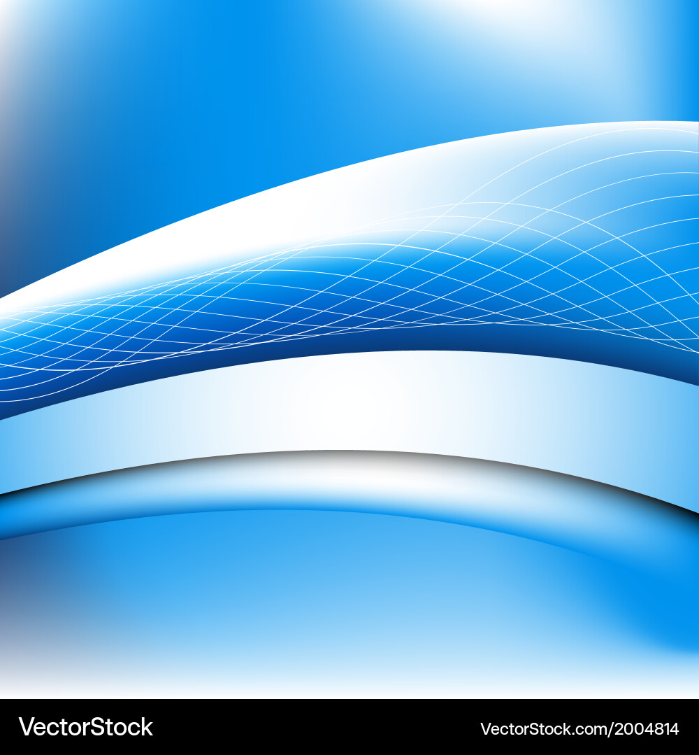 Abstract blue waves Royalty Free Vector Image - VectorStock