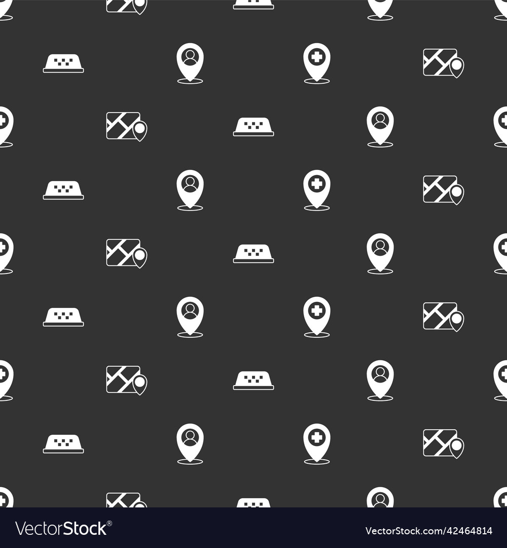 Set location with cross hospital infographic vector image Set location with cross hospital infographic