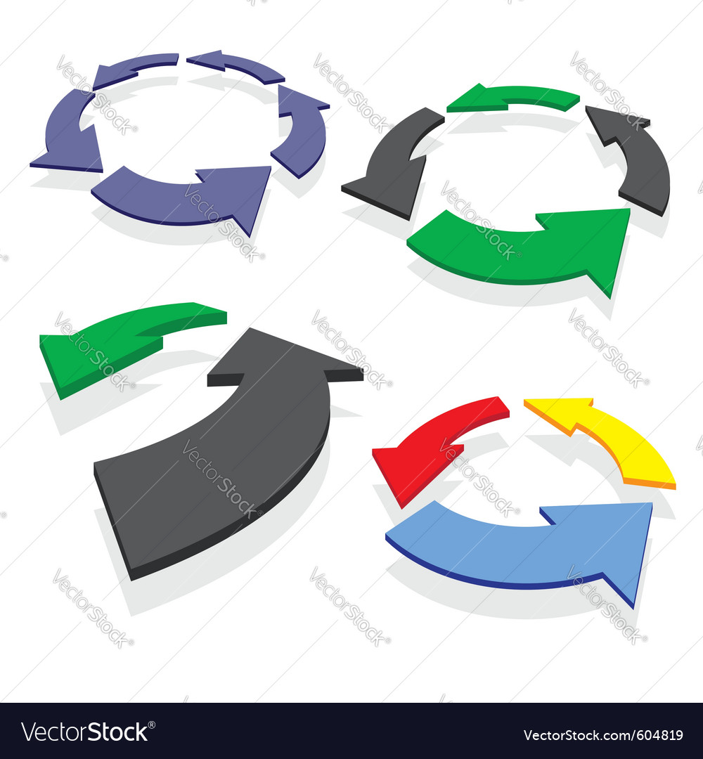 Arrows icons Royalty Free Vector Image - VectorStock