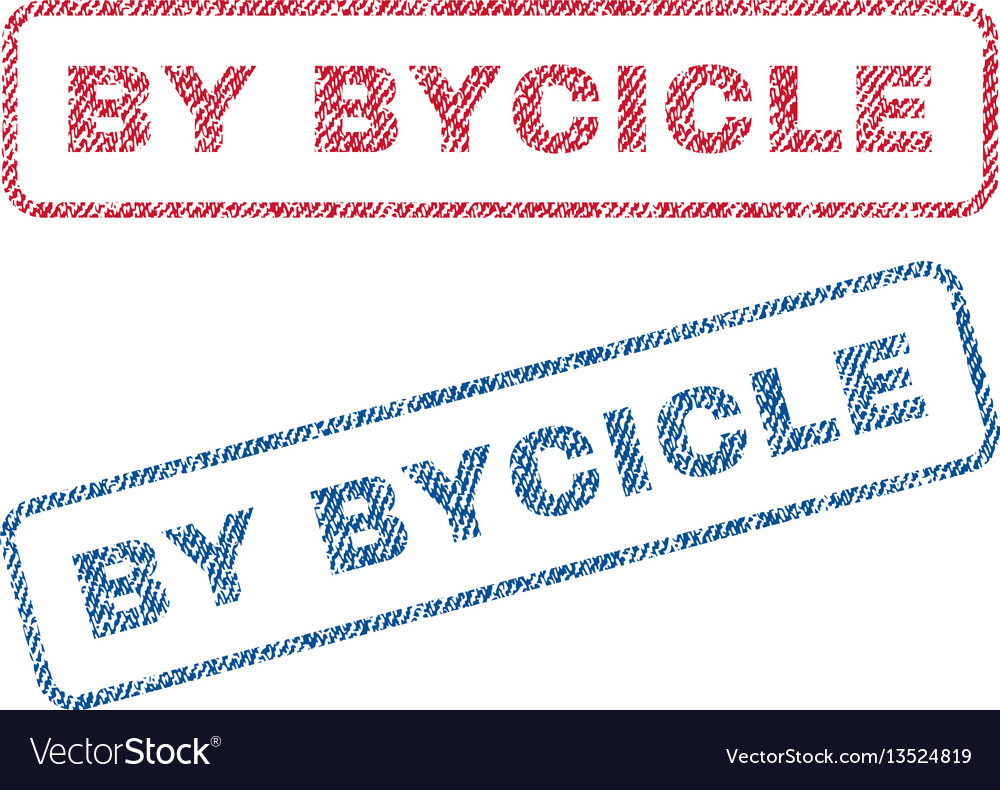 Bycicle textile stamps