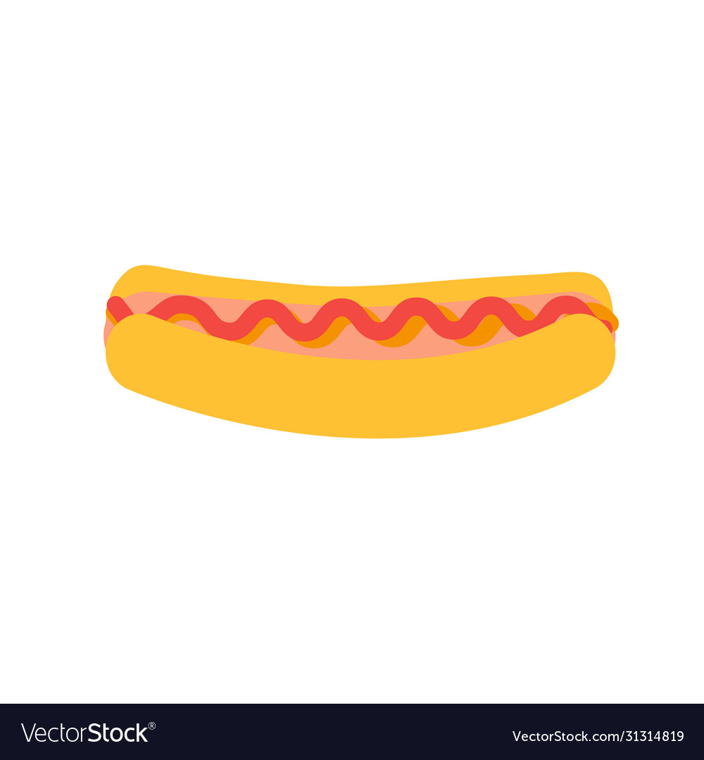 Hotdog fast food icon isolated for poster menu web