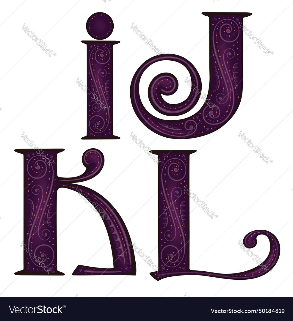 Medieval letter Royalty Free Vector Image - VectorStock