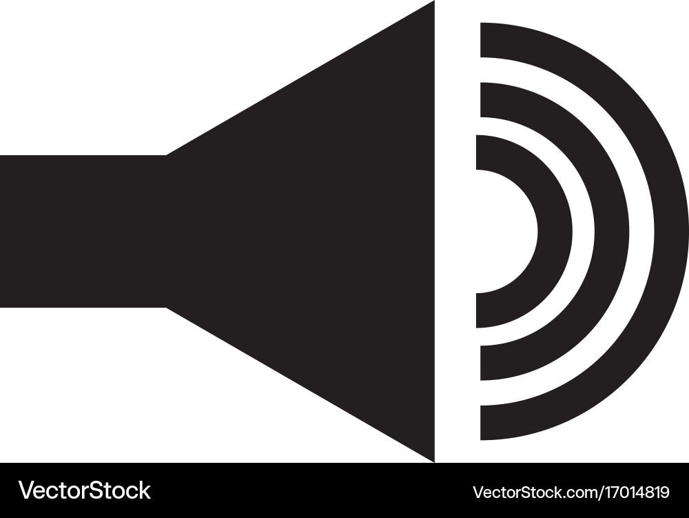 Speaker sound isolated icon Royalty Free Vector Image