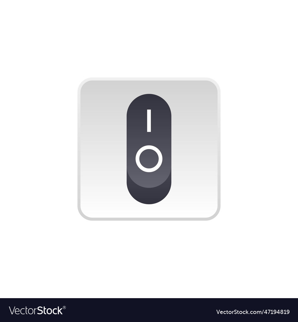 Switch button or turn on off power