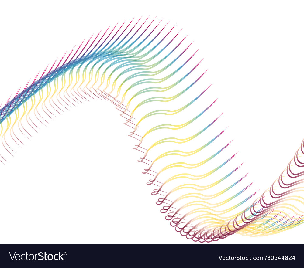 Abstract background blend wave line design vector image Abstract background blend wave line design