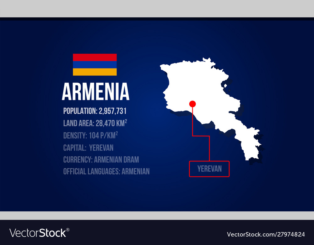 Armenia Map, Capital Yerevan