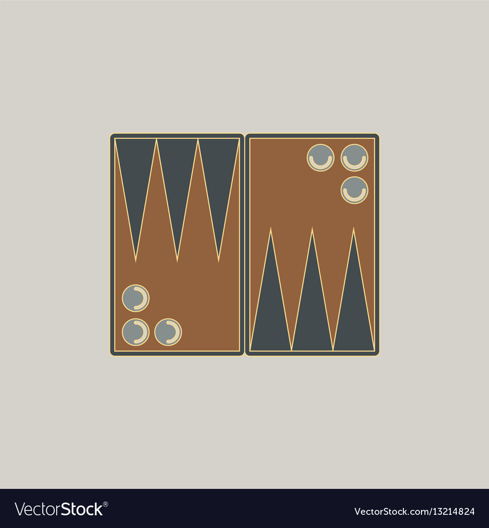 Backgammon board game table