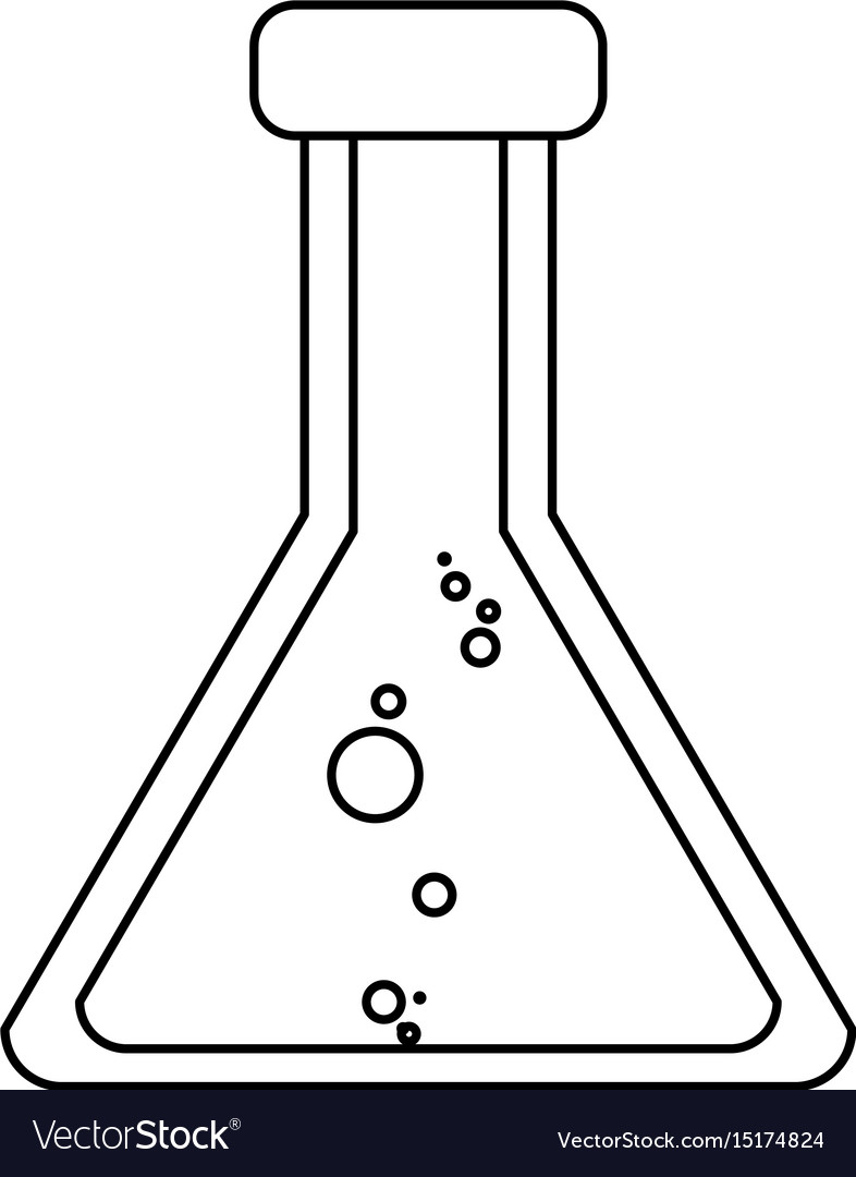 Пробирка химическая рисунок