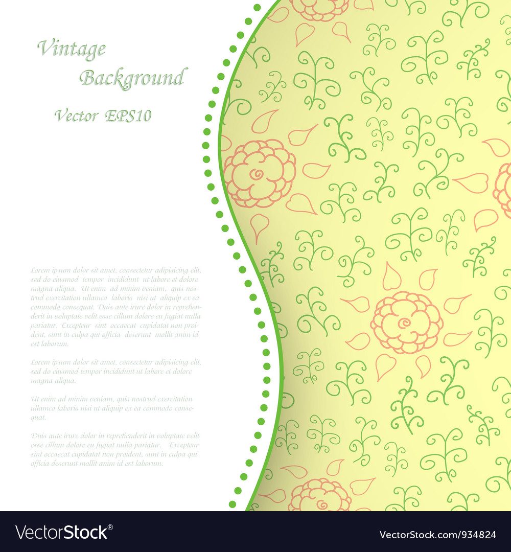 Floral vintage background