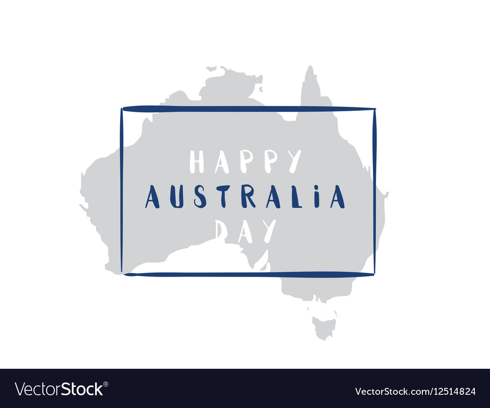 Happy australia day design