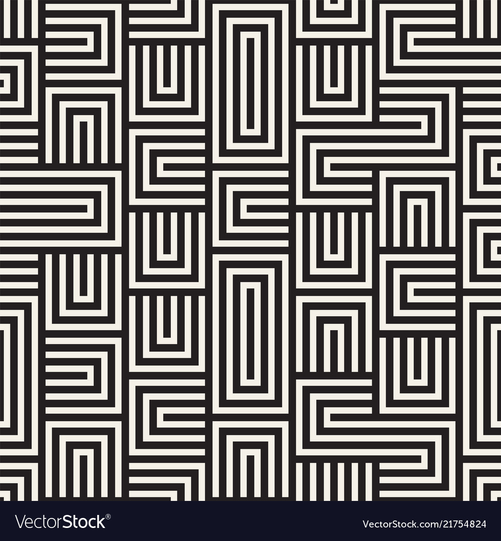 Modern Line Mosaic Pattern
