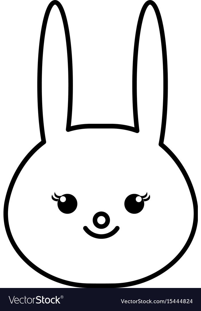 Stuffed animal rabbit Royalty Free Vector Image