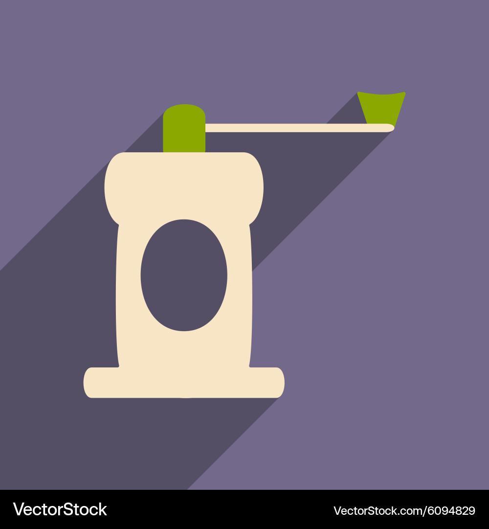 Flat with shadow icon and mobile application Vector Image