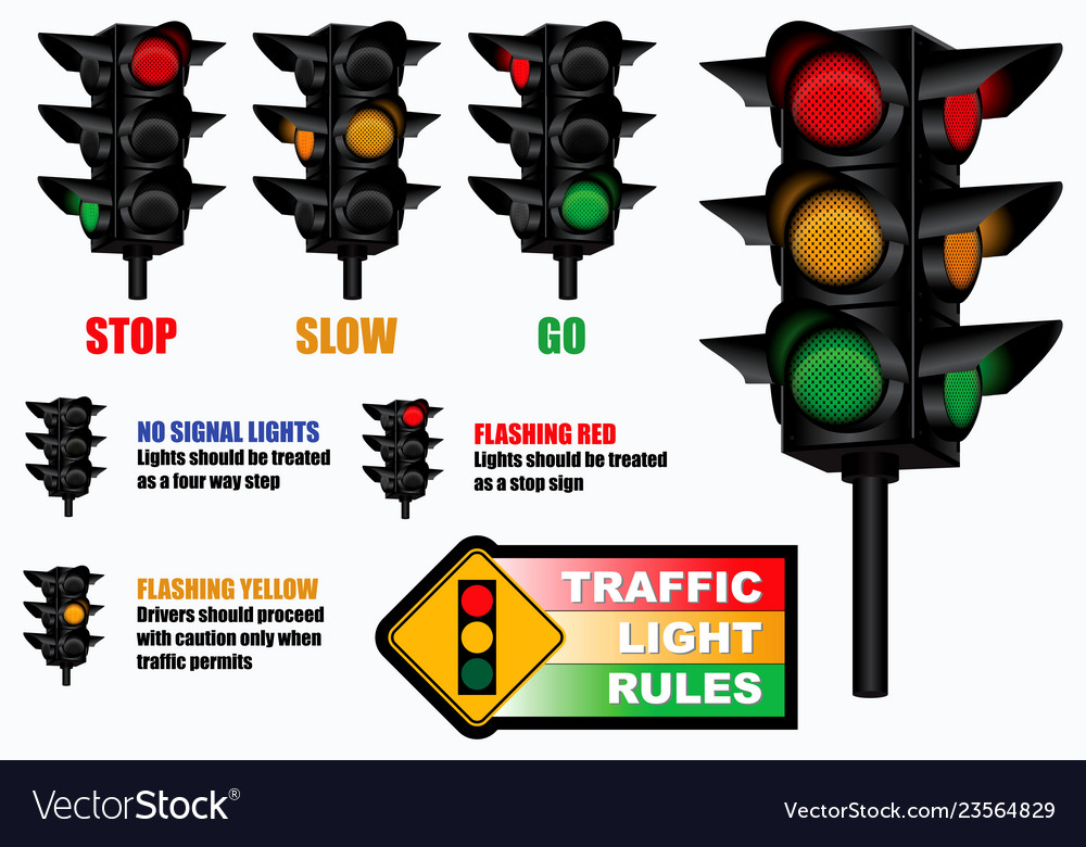 set-traffic-light-rules-sign-royalty-free-vector-image