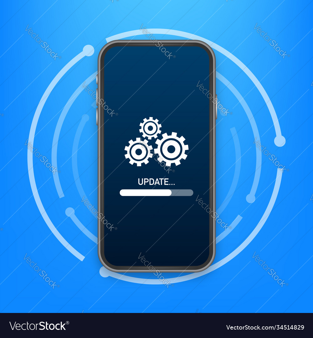 Systemsoftware aktualisieren Daten oder synchronisieren vector image Systemsoftware aktualisieren Daten oder synchronisieren