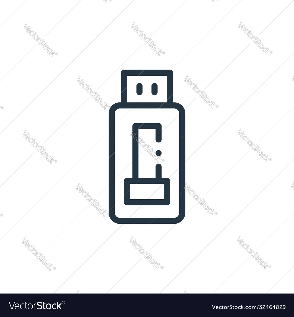Usb-Symbol isoliert auf weißem Hintergrund vector image Usb-Symbol isoliert auf weißem Hintergrund