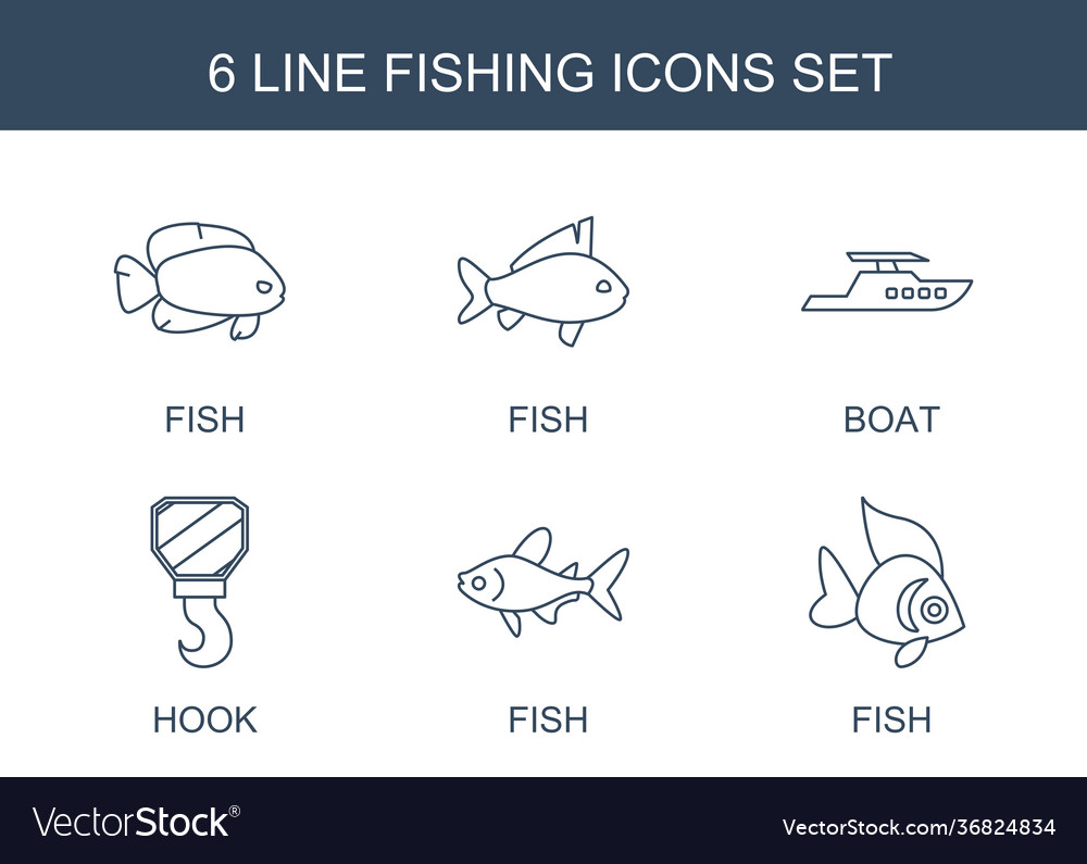 6 fishing icons