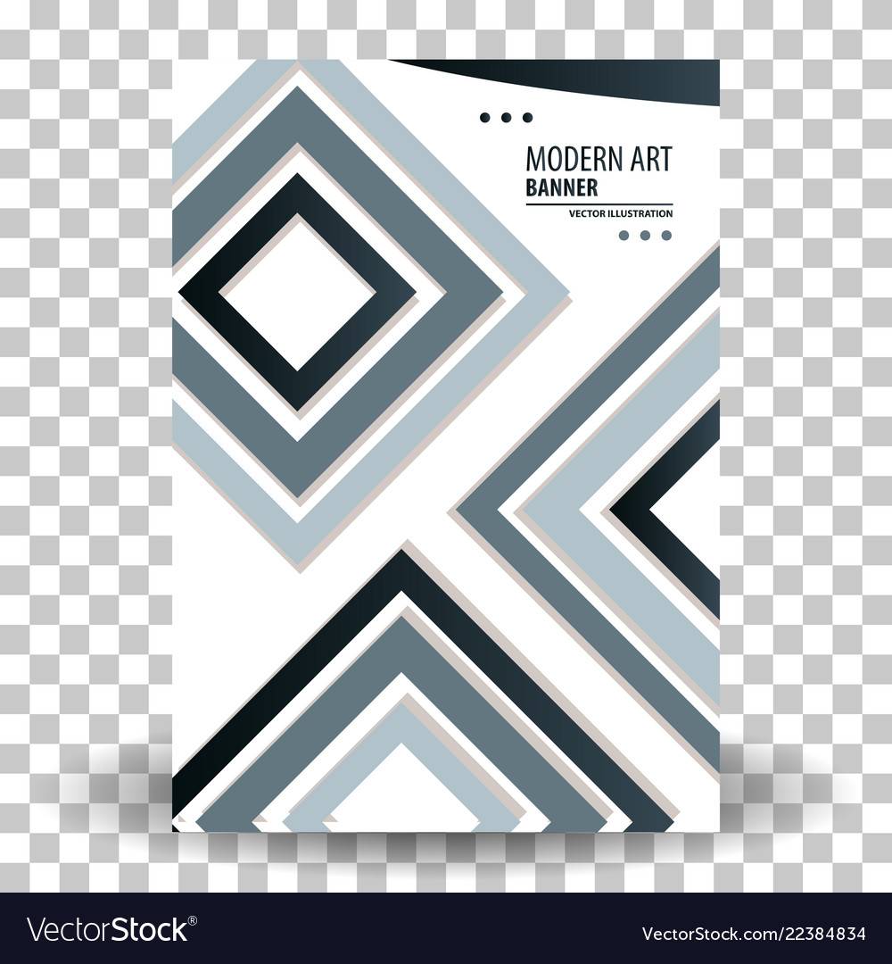 Abstract geometric design banner web template