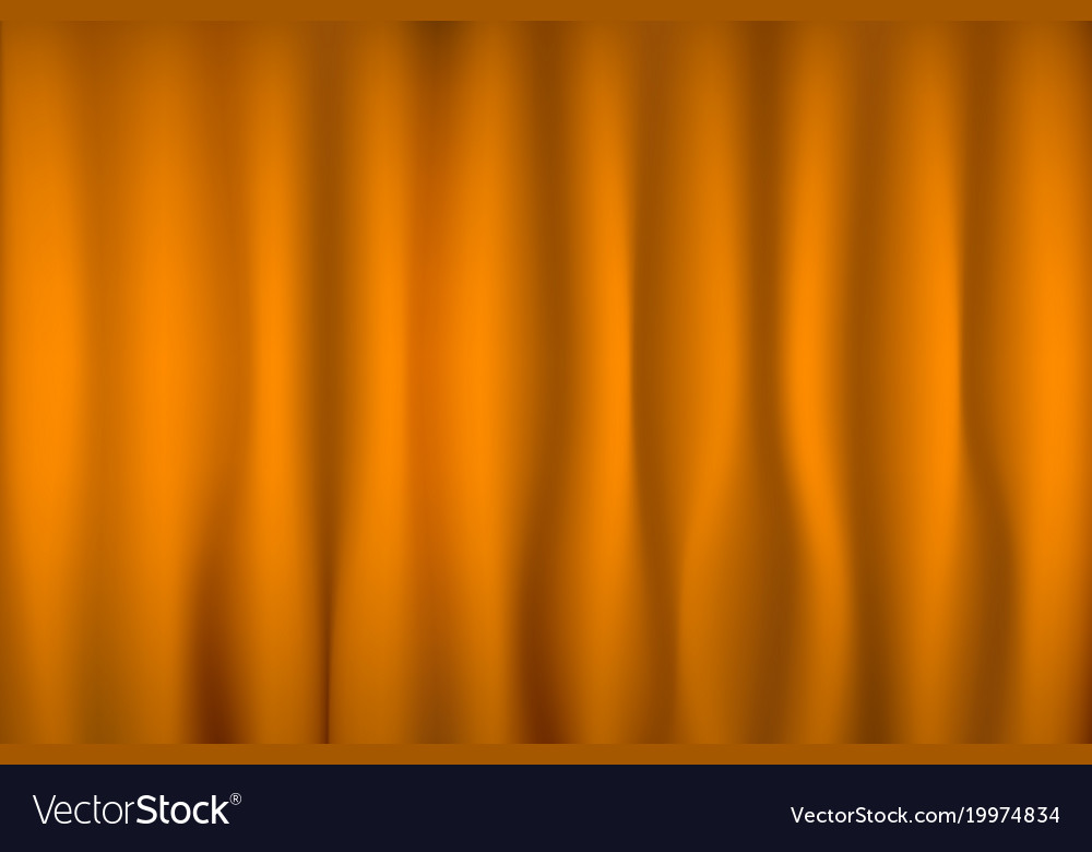 Brightly lit curtains for your background orange