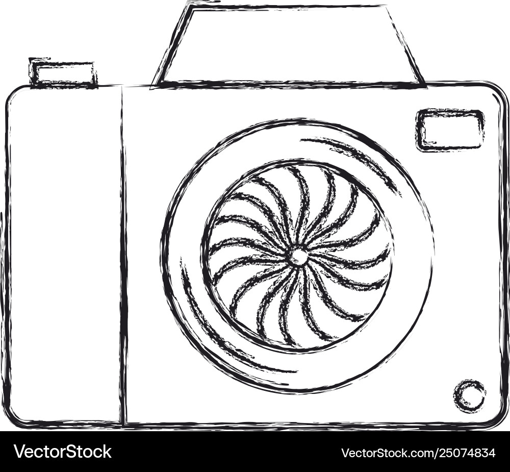 Camera photographic isolated icon Royalty Free Vector Image