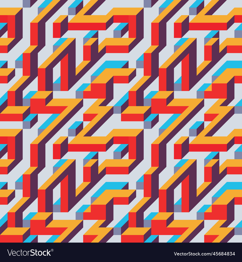 Geometric Blocks Pattern