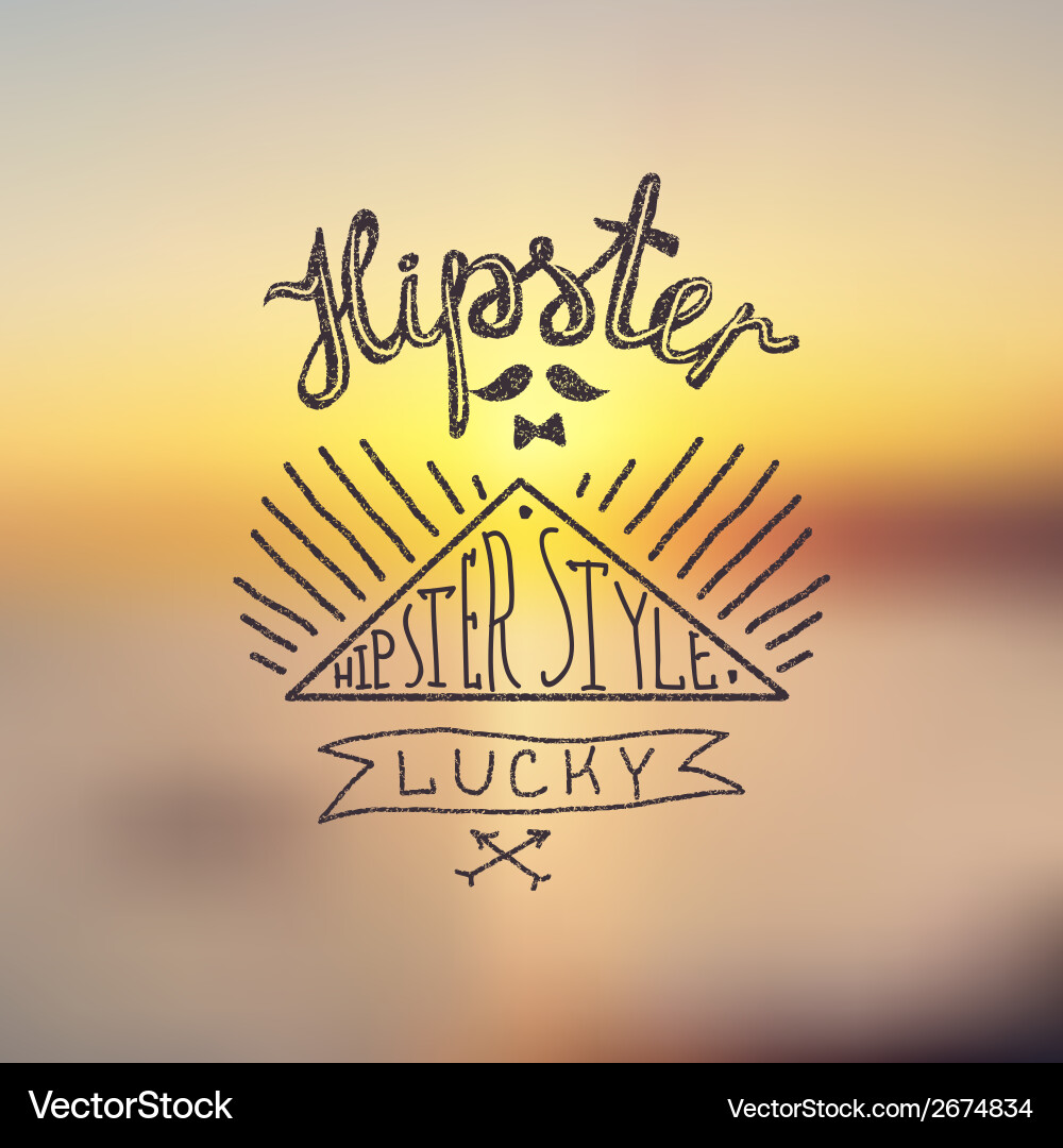 Hipster background Royalty Free Vector Image - VectorStock
